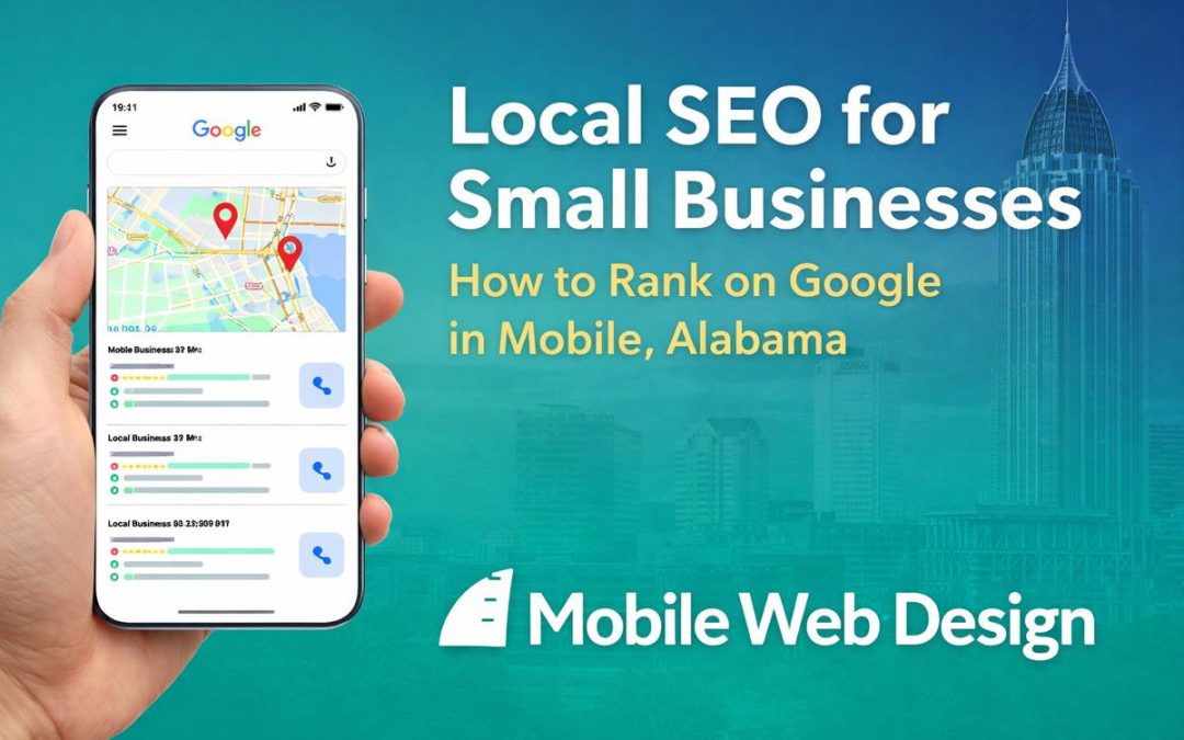 Local SEO for small businesses in Mobile, Alabama with phone map search and Mobile Web Design branding